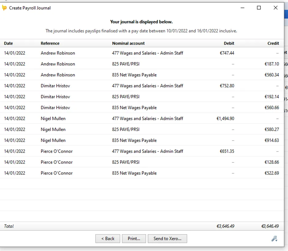 Fig. 6 — for the file path. After you save a copy click Send to Xero.