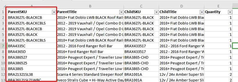 2.8 Product Suppliers table