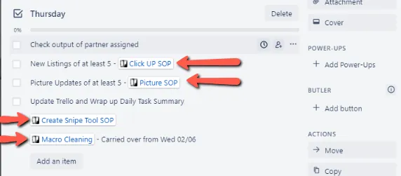Fig. 12 — Add an Item in a Checklist