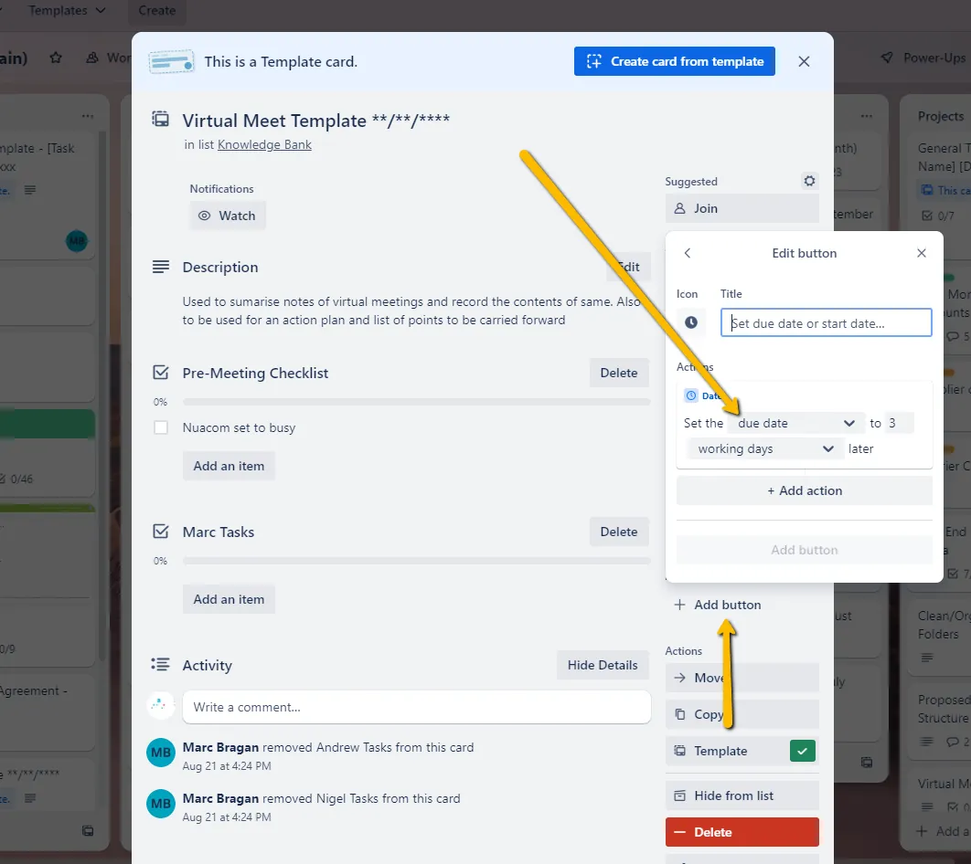 Fig. 20 — Sample Weekly/Monthly Workflow